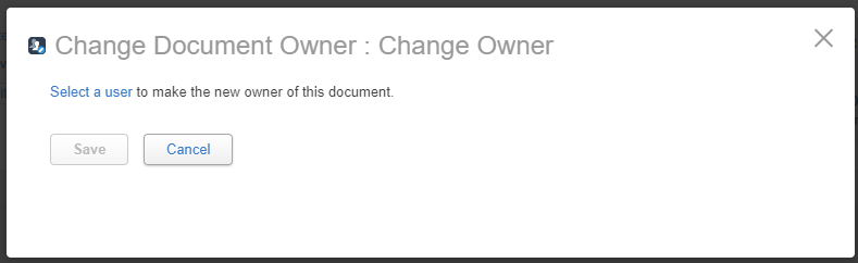 Changing document owner with Author Change